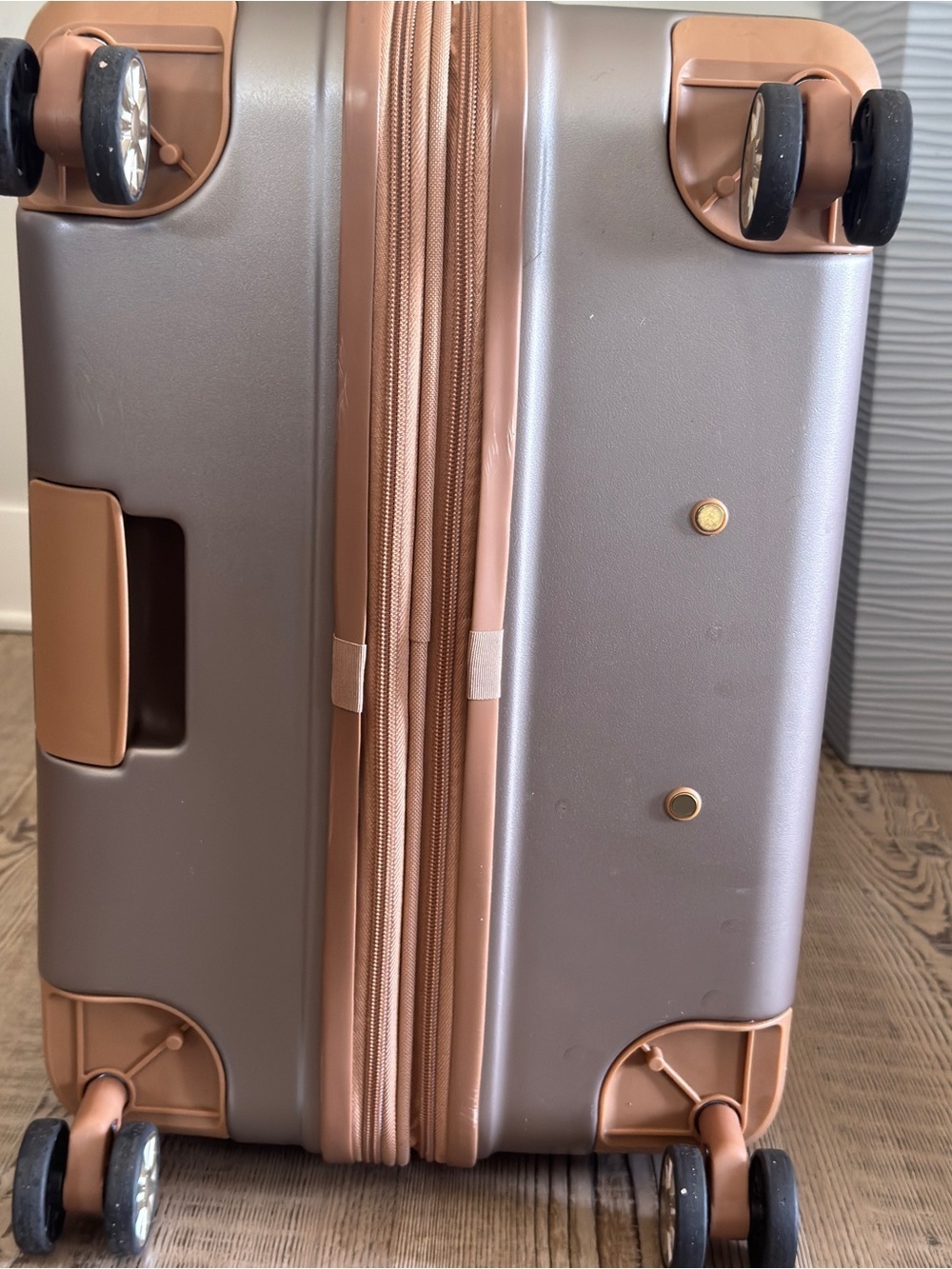 London Fog Regent large check in Expandable Spinner Suitcase travel bag 29 - Picture 11 of 15